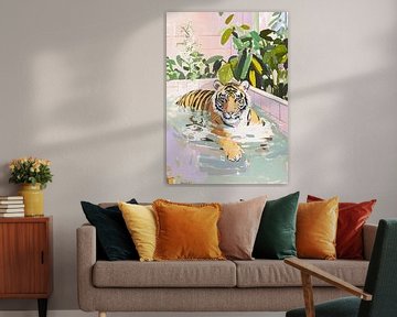 Tiger in the bathtub