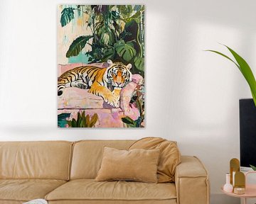 The tiger rests by Niklas Maximilian