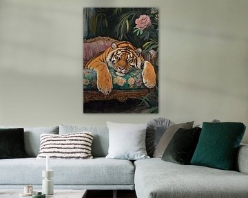 The tiger rests by Niklas Maximilian
