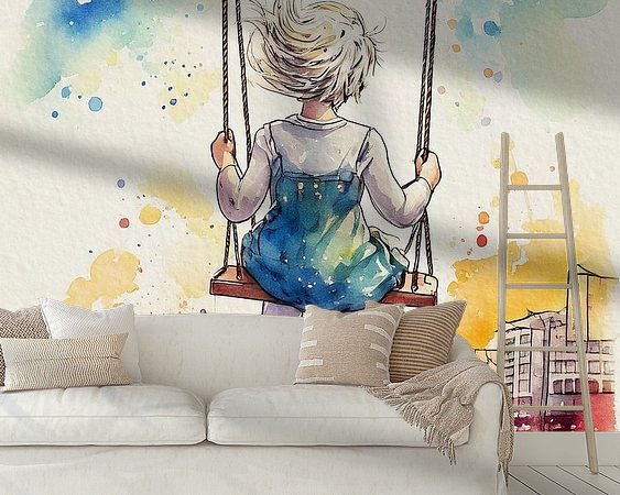 Example of the artwork in a room