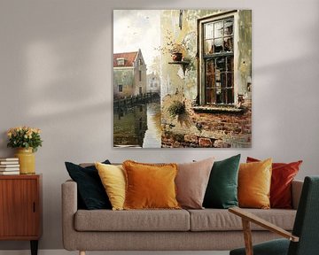 Verloren plaats huis gracht kleur straatkunst textuur verval architectuur van gm_designs
