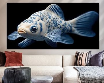 Fisch in Delfter Blau von Bert Nijholt
