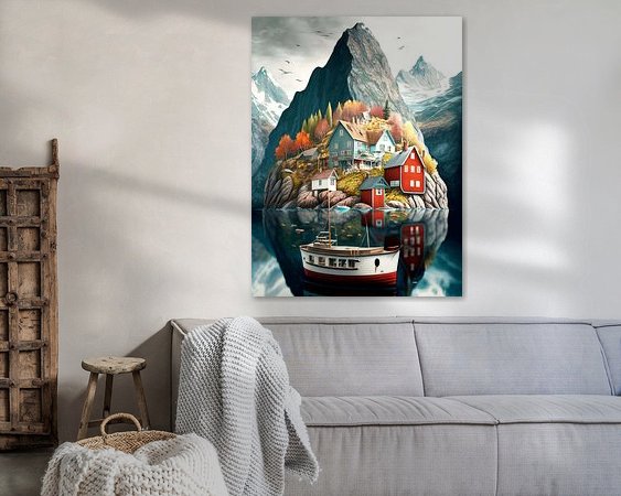 Example of the artwork in a room