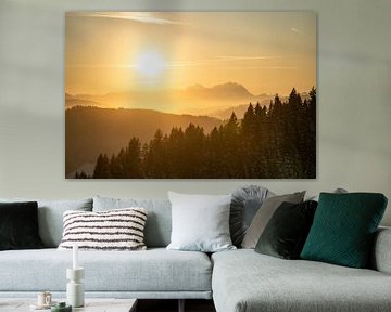 Zonsondergang over de Säntis van Leo Schindzielorz