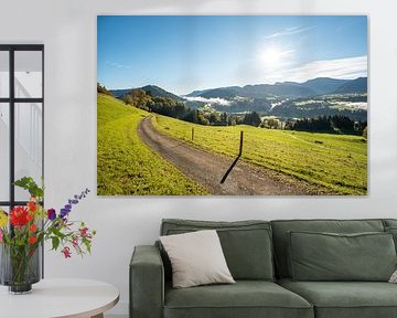 Autumn in Oberstaufen with a view of the Staufen and Hochgrat mountains