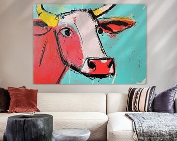 Koeportret | Mood Moo van De Mooiste Kunst