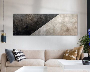 Contrast Abstract | Donker en Licht Abstract van Modern Collection