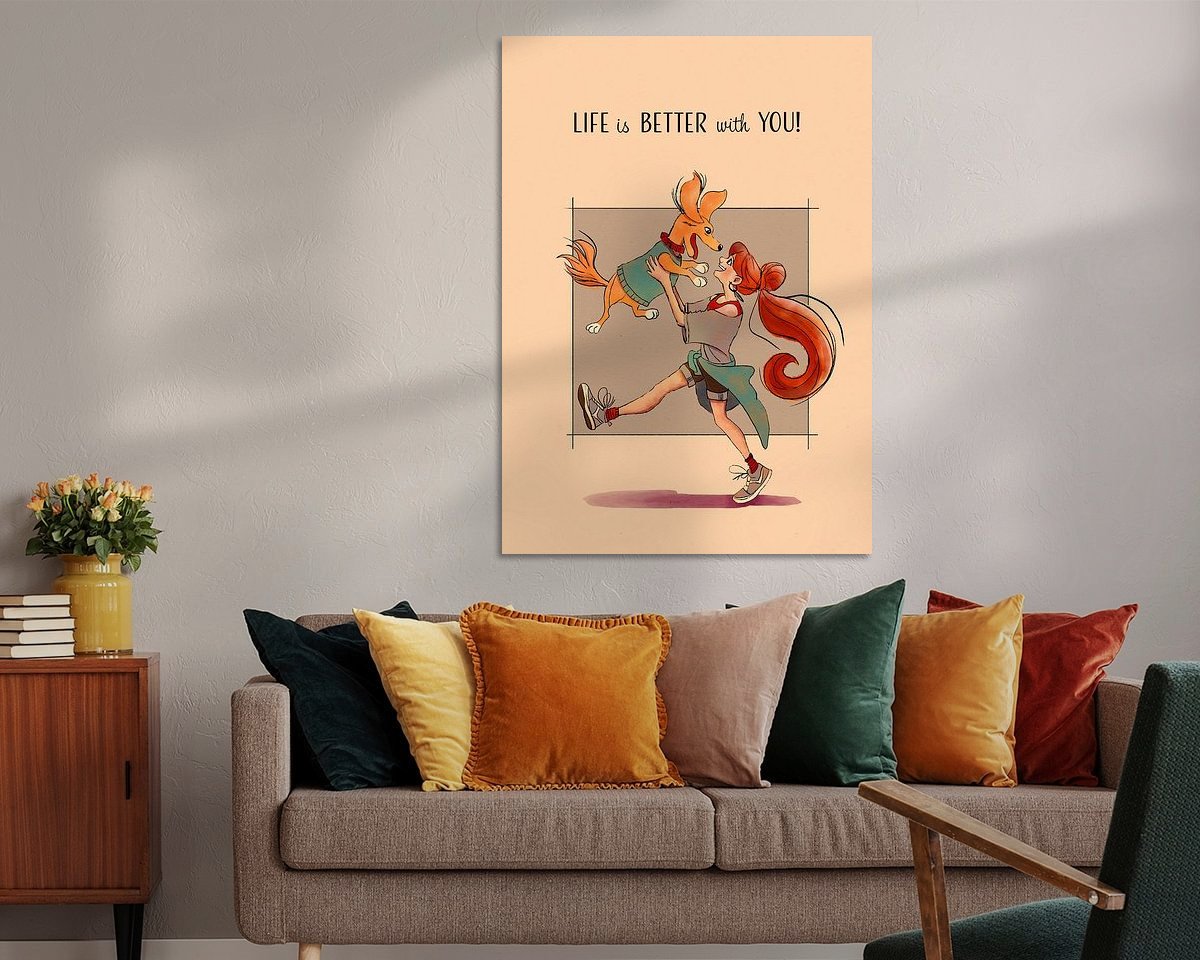 Example of the artwork in a room