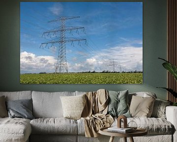 Electricity pylons Groningen by Richard Wareham