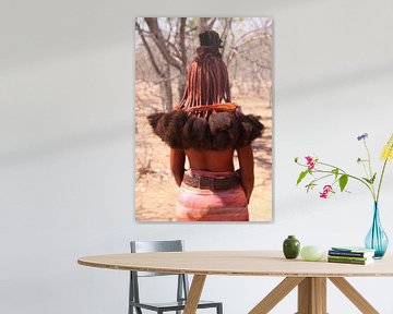 Haardracht Himba's in Kamanjab van Henk Langerak