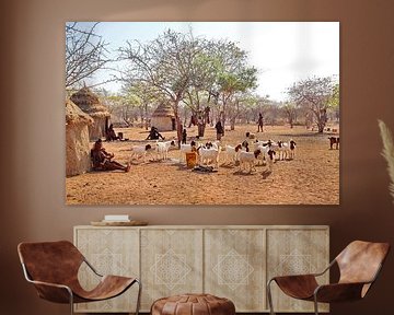Himba dorp in Kamanjab van Henk Langerak
