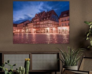 Werelderfgoedstad Quedlinburg - Markt bij nacht van t.ART