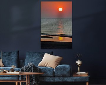mooie zonsondergang strand Zandvoort
