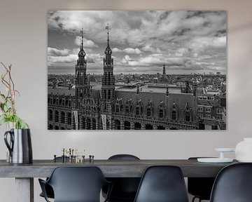 Skyline der Westseite von Amsterdam von Peter Bartelings