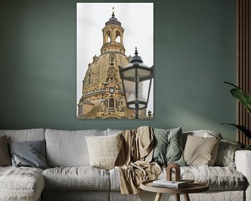 Frauenkirche on the Neumarkt in Dresden by Heiko Kueverling