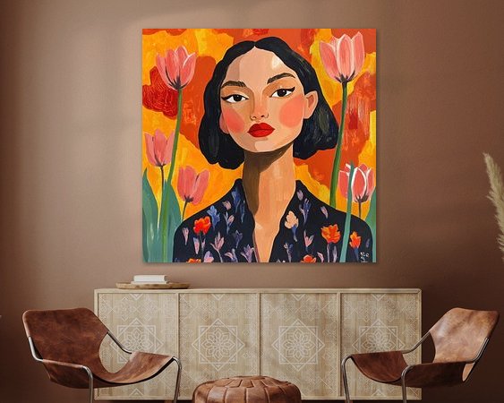 Example of the artwork in a room