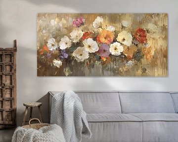 Bloemenpracht in impressionistische stijl van Artsy