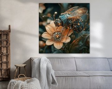 Futuristische Bloem & Insect: De Esthetiek van Morgen van Surreal Media
