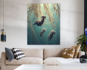 Jellyfish flora: Fluid Elegance by Surreal Media