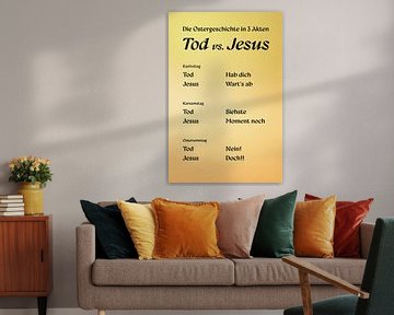 Tod vs. Jesus von Jonathan Schöps | UNDARSTELLBAR.COM — Visuelle Gedanken zu Gott