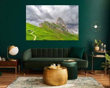 Seceda bergen dramatische kliffen in de Dolomieten