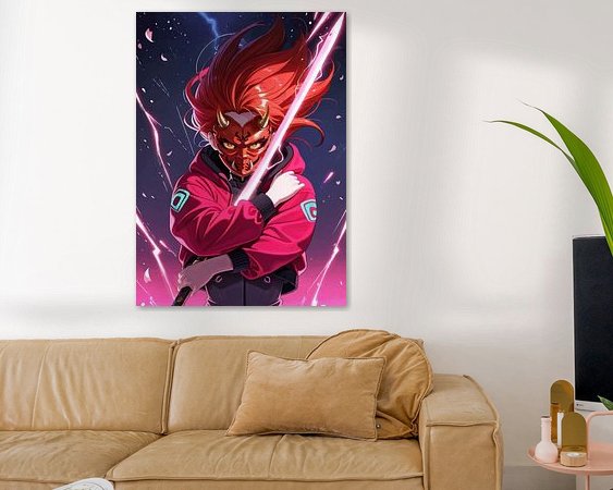 Example of the artwork in a room