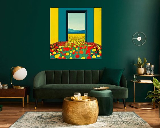 Example of the artwork in a room