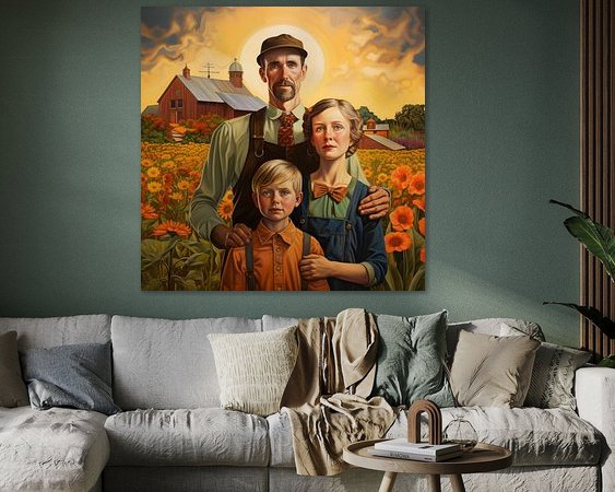 Example of the artwork in a room