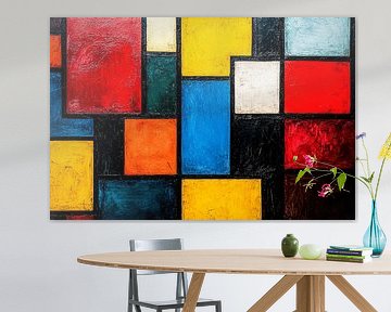 Geometrisch kunstontwerp met kleuren van Art & Soul Creations