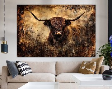 Schotse hooglander in herfstkleuren van Art & Soul Creations