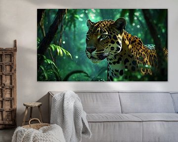 Luipaard in de jungle van Matthias Spartz