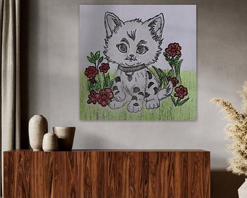 Kitten ( drawing ) by Jose Lok