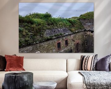 Mossy roof of the Ehrenbreitstein fortress by Stefanie Orlati