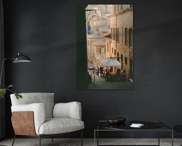 Italienische Straßenszene | Reisefotografie Druck | Siena Toskana Italien