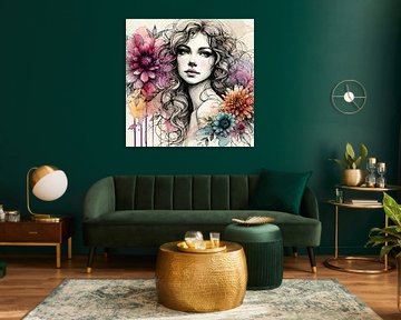 Fleur de femme - Poétique en ligne et en couleur