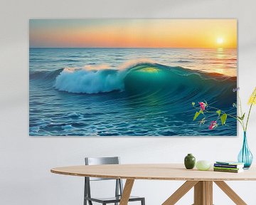 Het geluid van golven op het strand