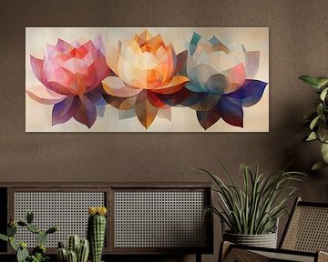 Bunte Lotus-Tänzerinnen: Die Natur neu erfunden