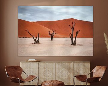 Bomen in Deadvlei van Joris Machholz