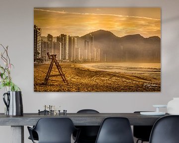 Sunset Levante beach Benidorm by Marmar