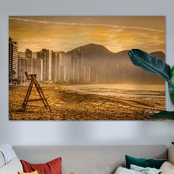 Sonnenuntergang Strand Levante Benidorm