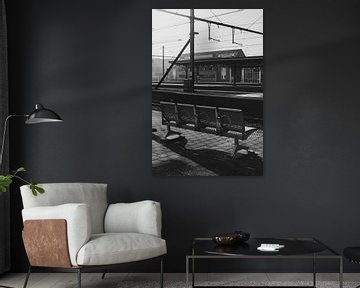 Wachten, treinstation Aalst van Imladris Images