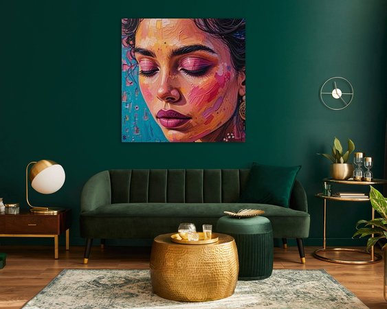Example of the artwork in a room