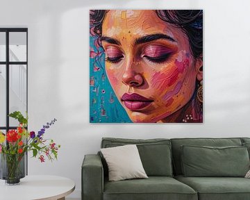 The face om me - Vrouwen Schilderij 1.2 van ComfortQ