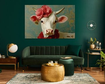 Moo-donna: Queen of the Pasture van PixelMint.