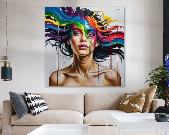 Example of the artwork in a room