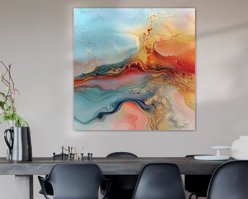 Abstracte Kleurenschema van Kunst Kriebels