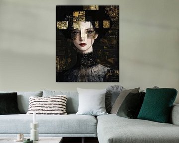 Vrouw met gezicht | Vrouw Goud van Kunst Kriebels