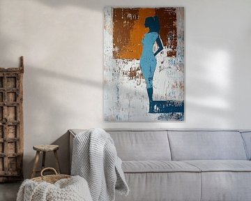 Vrouw Figuur | Echoes of the Modern Muse van Abstract Schilderij