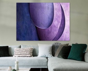 Circle Harmony | Purple Circles by Modern Collection