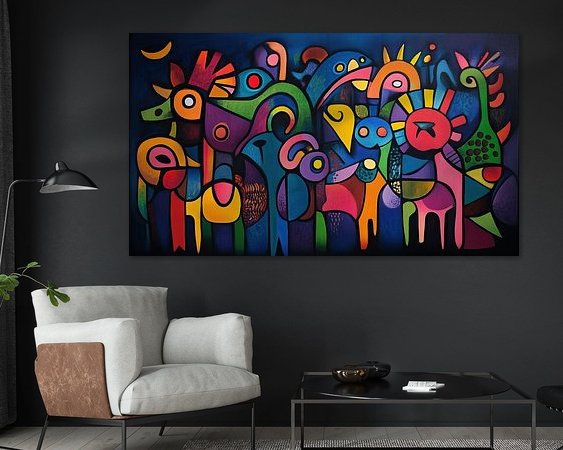 Example of the artwork in a room
